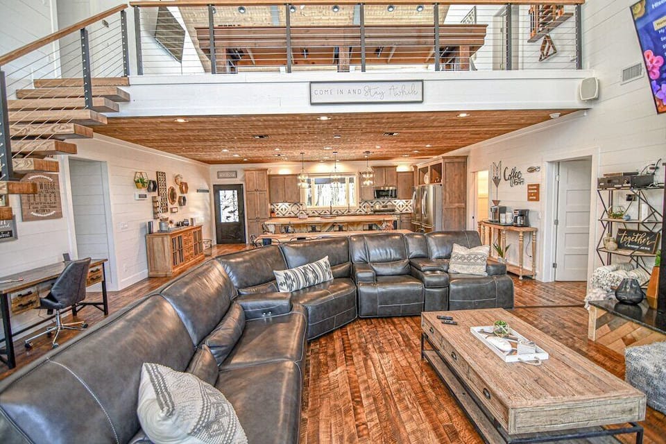 Power reclining sectional sofa.