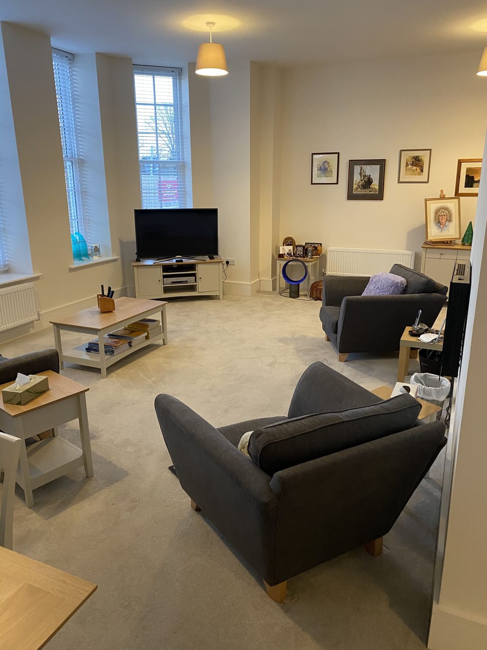 Living room with Smart TV