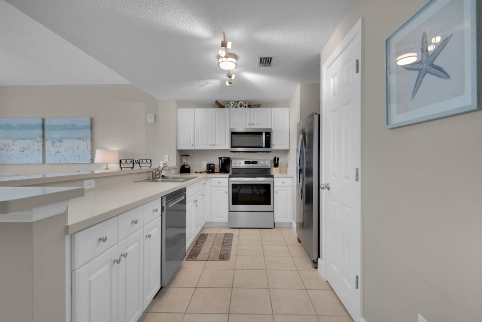Kitchen has everything your chef needs