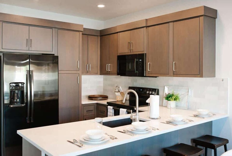 Enjoy preparing meals together in this beautiful kitchen