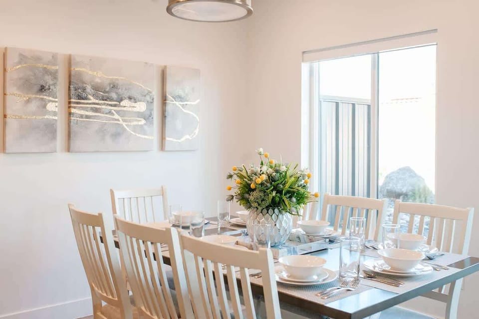 Modern stylish dining table for 8