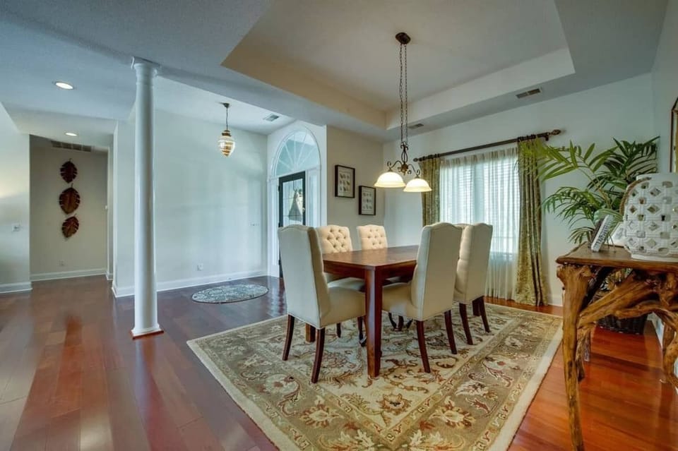 Formal dining area for family dinners