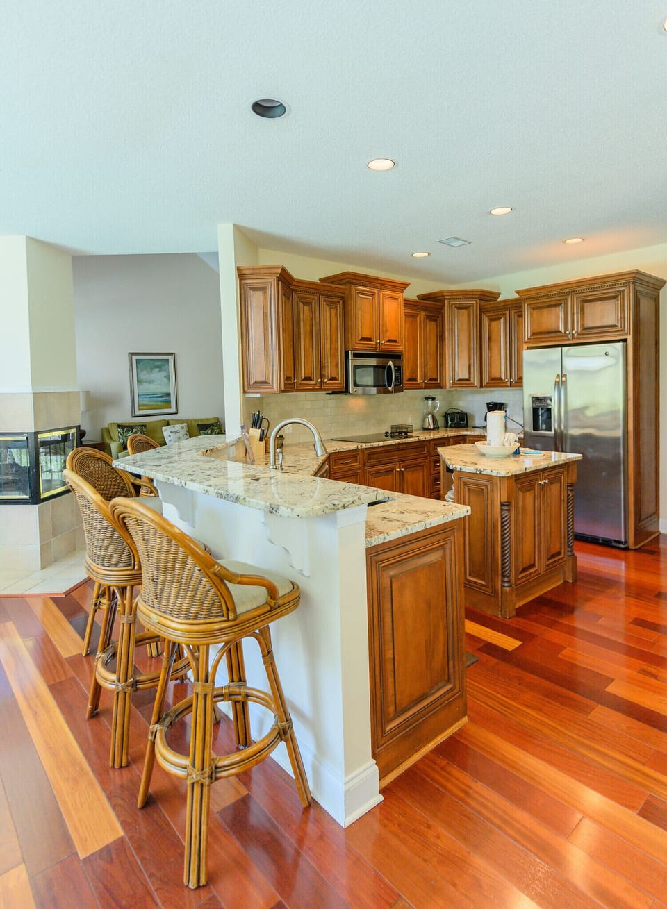 Modern kitchen fully stocked with cooking equipment