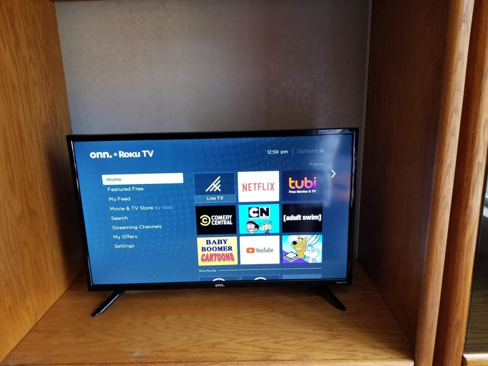 Roku TV in Teen bedroom 