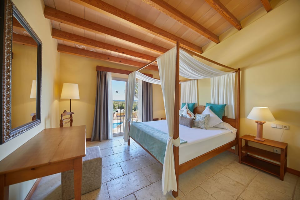1 bedroom, down comforters, memory foam beds, minibar