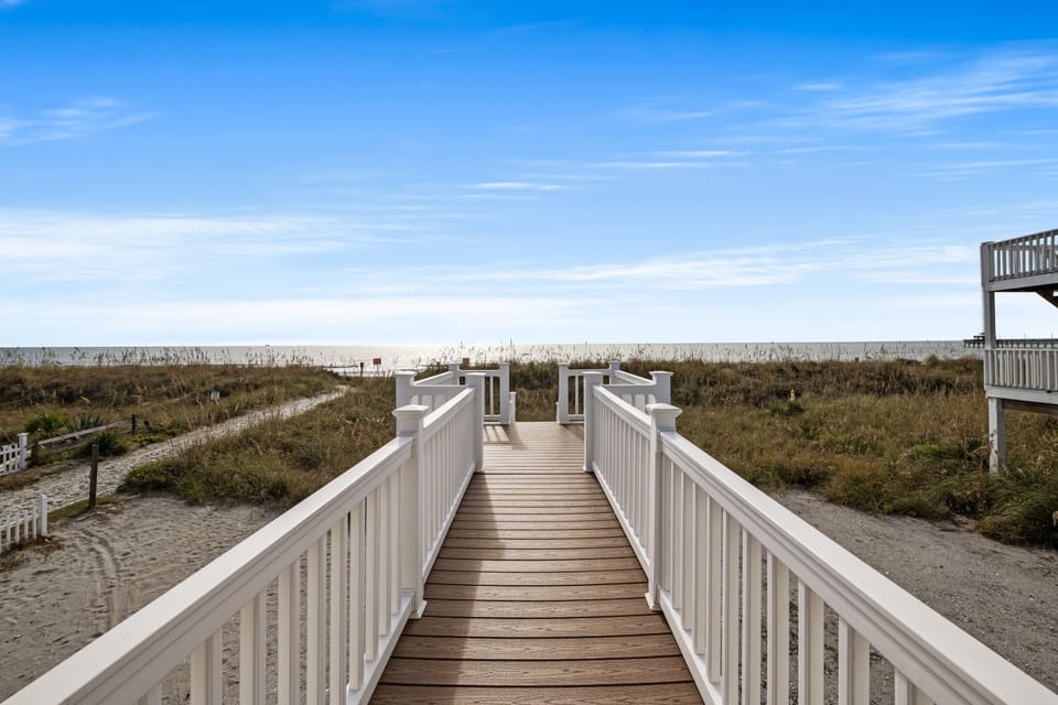 Take the private walkway straight to the beach.
