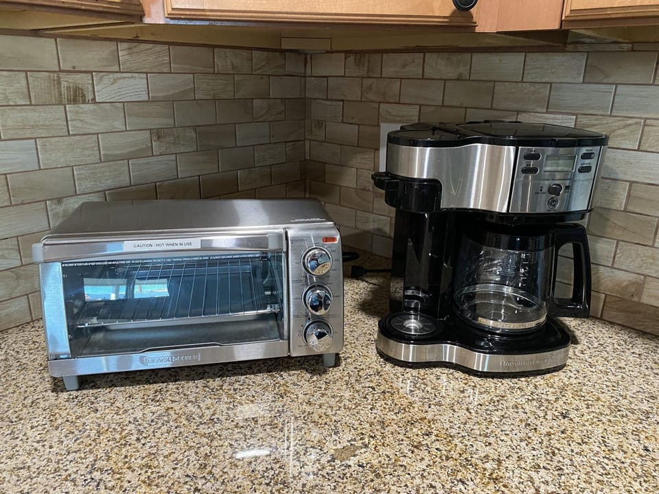 Coffee Maker and Toaster Oven