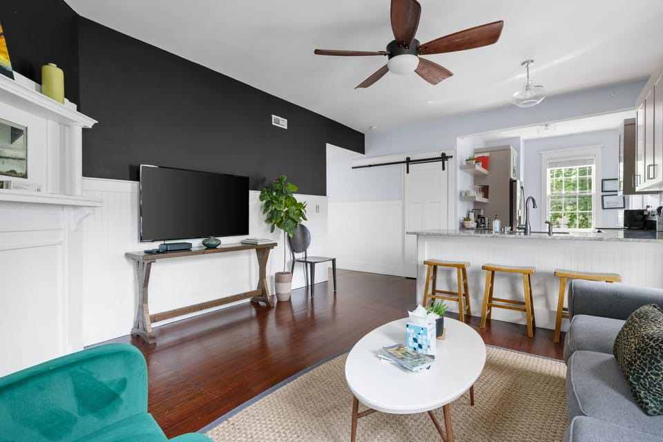 Aesthetic meets comfort in this stylish retreat.