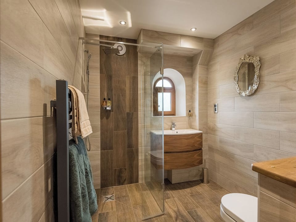 Shower room | Sycamore Barn - Hargreaves Head Holiday Cottages, Northowram, near Halifax 