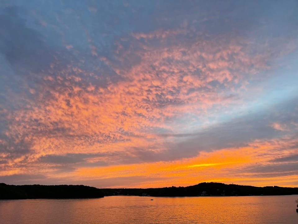 Taken from the cove the house sits off of with a camera phone without a filter