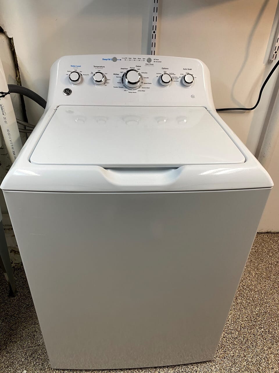 Washer included for our guests; we even include soaps and detergent.