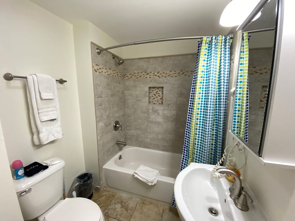 Enjoy a refreshing shower in a spa-like atmosphere after a long day’s adventure.