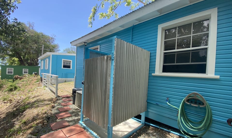 Your own private outdoor shower with both hot & cold water.