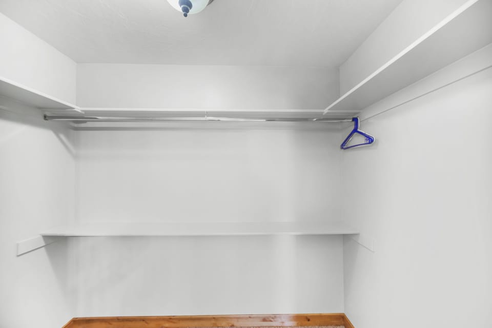 Bunk room walk in closet