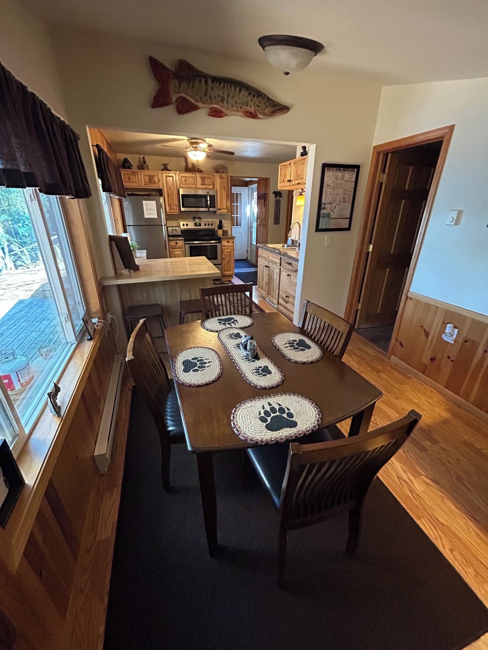 Dining table and Kitchen