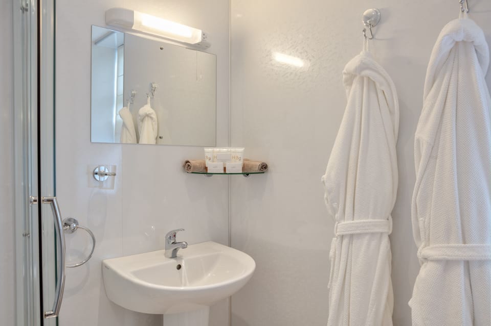 Free toiletries, hair dryer, towels