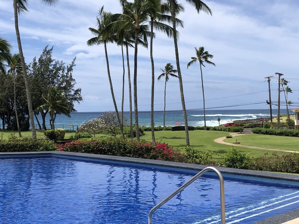 BRENNECKE'S & POIPU BEACHES FROM POOL