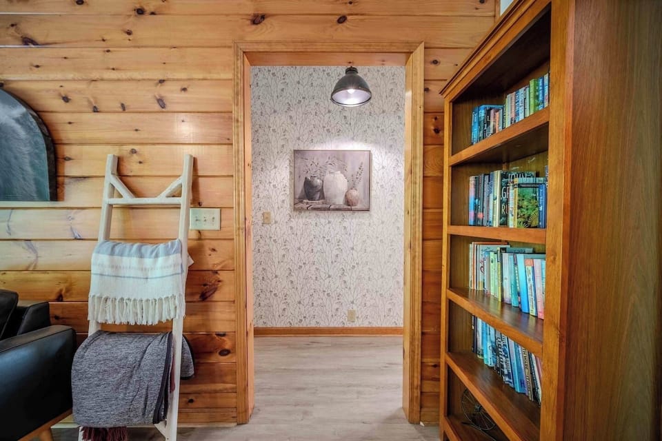Entry way to the two king bedrooms on the main floor from the living room