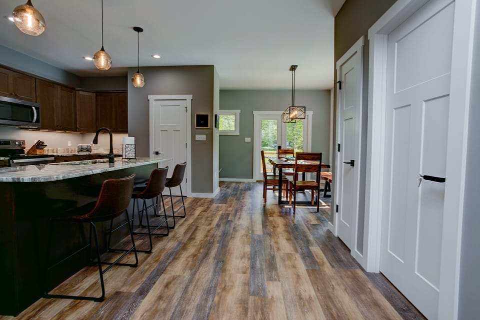 A living spaces feature local artwork