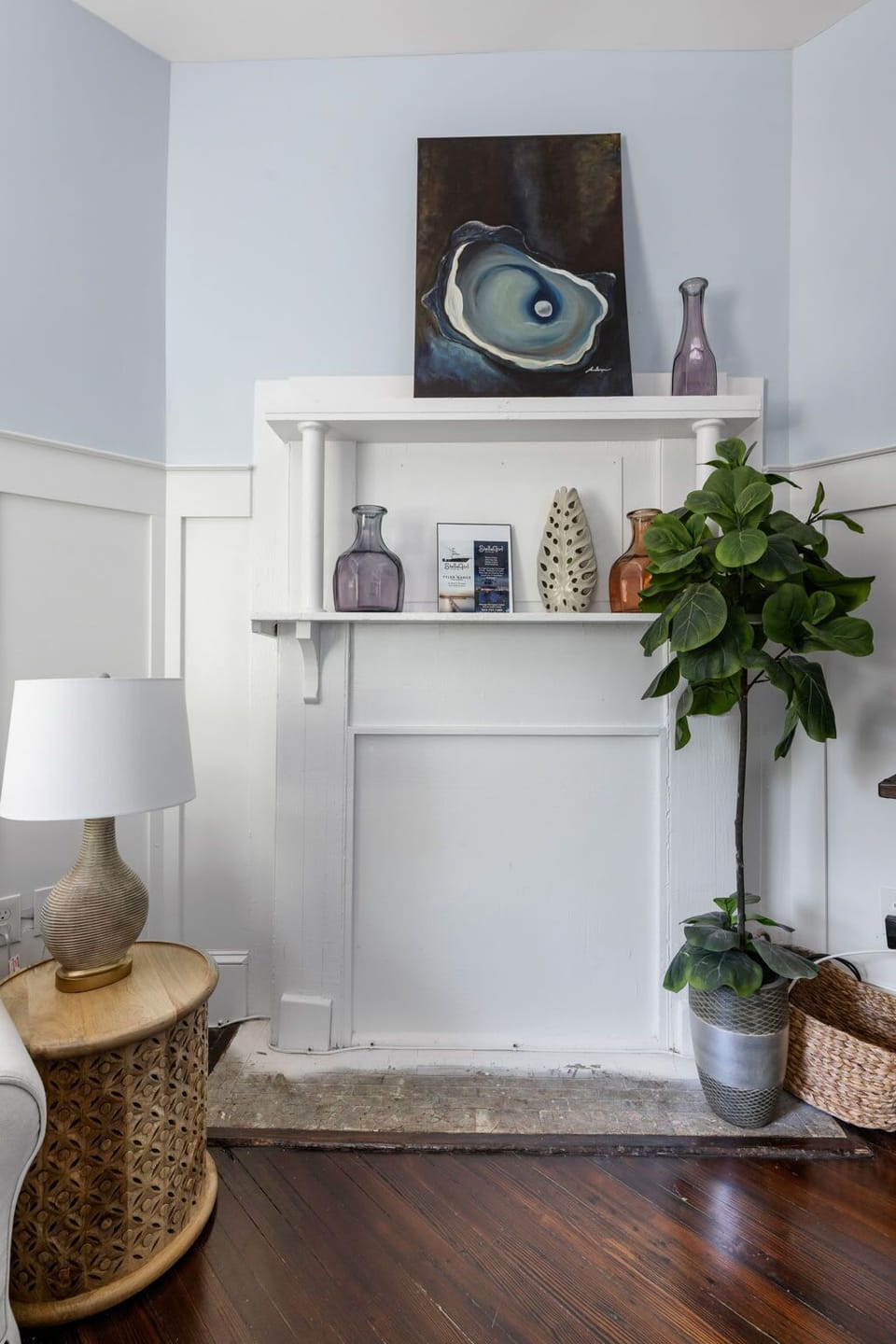 Thoughtfully decorated with cozy throws, curated art, and natural light.
