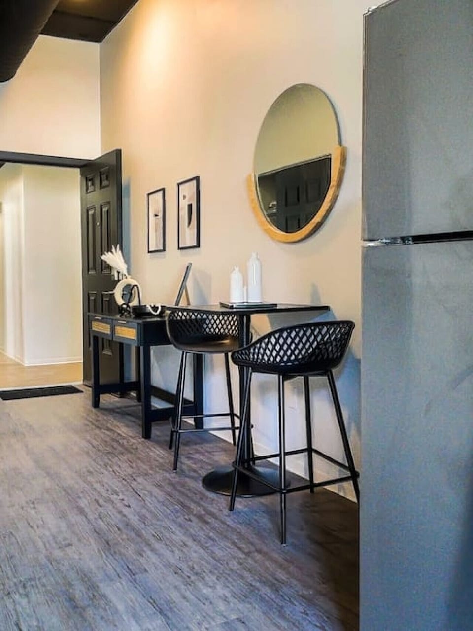 Dining area for two