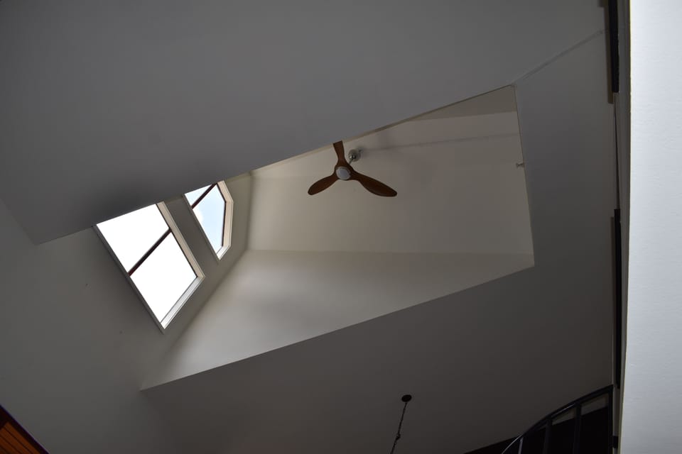 Vaulted ceiling with gorgeous light and views.