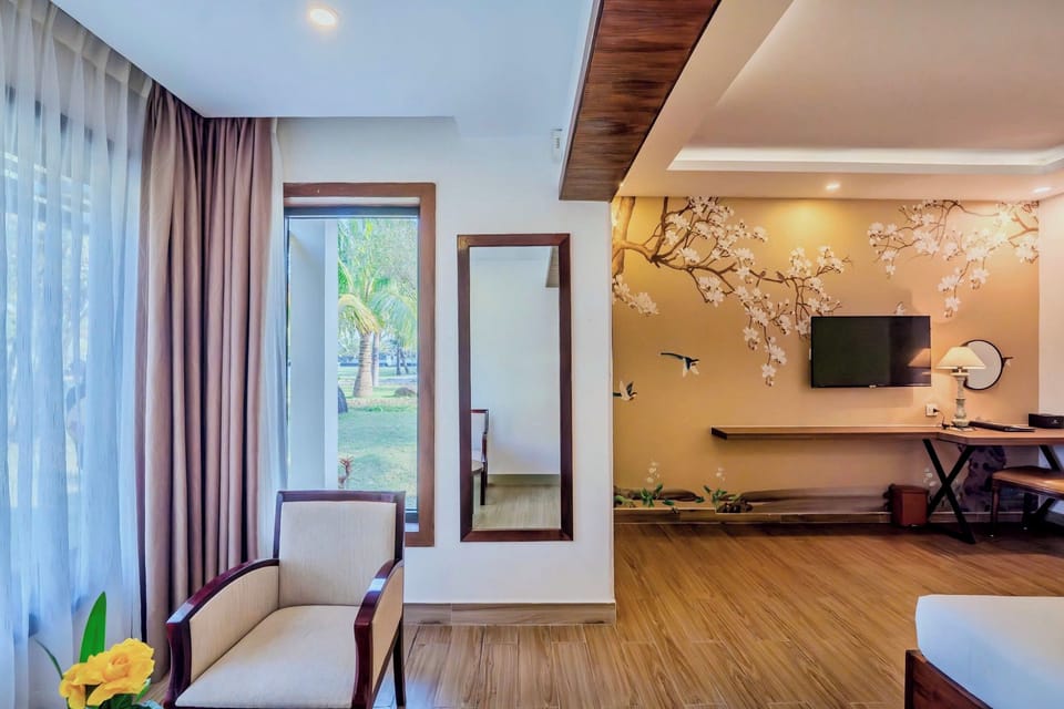 Bungalow, Beach View | Memory foam beds, minibar, in-room safe, individually decorated
