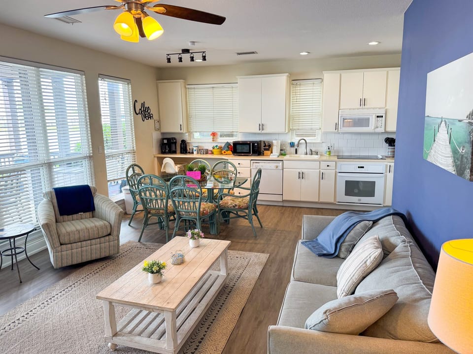 The second full kitchen and living area. Perfect for giving the kids (or the in-laws!) their own private space.