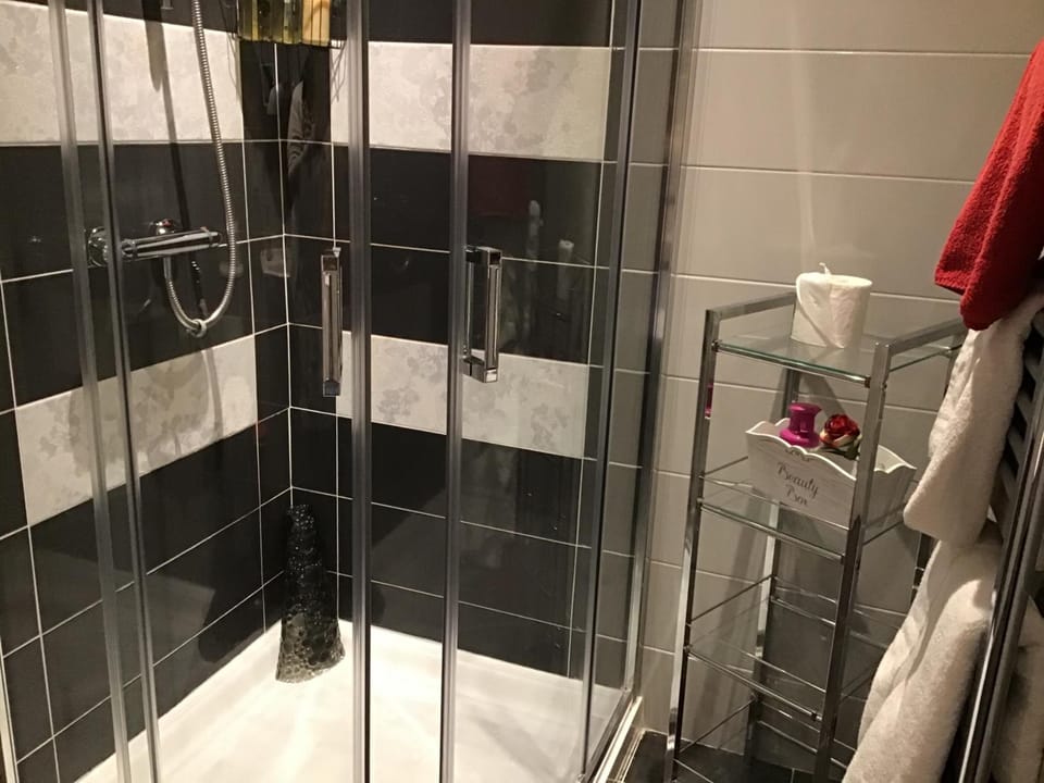 Hair dryer, towels