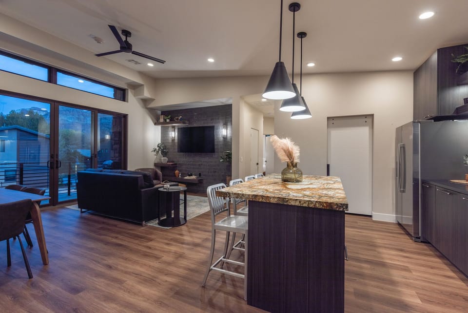Kitchen and Living room