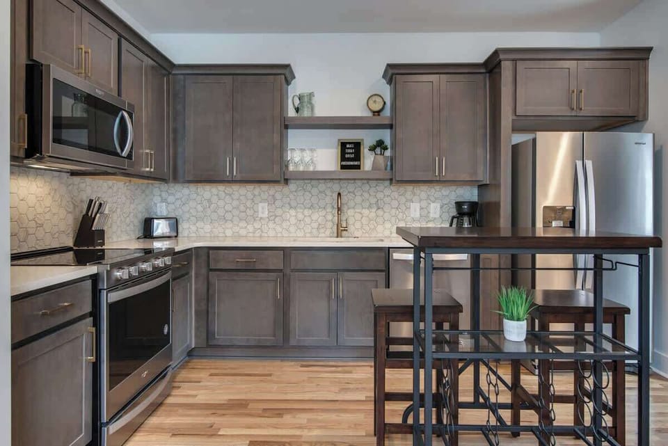Absolutely delighted by the abundance of counter space—perfect for all your cooking and prepping needs!
