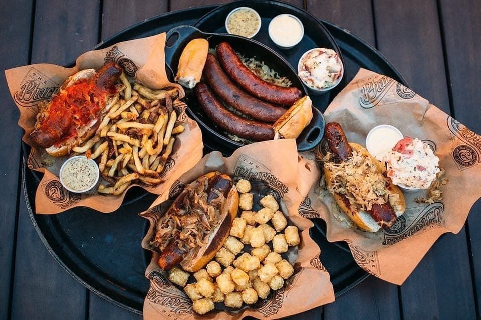 Just down the street, you'll find The Pharmacy, a Nashville hotspot for mouthwatering burgers and a vibrant beer garden experience.
