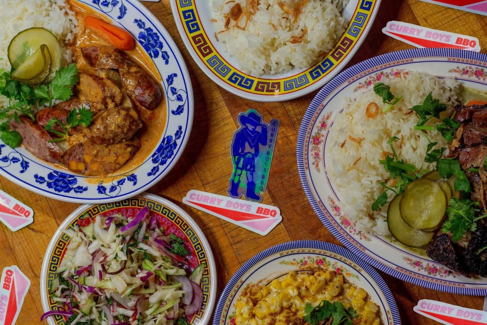 Dig into bold flavor at Curry Boys BBQ—where tender Texas brisket meets spicy Thai curry in every bite. This NEW East Nashville spot brings the heat and the fun.
