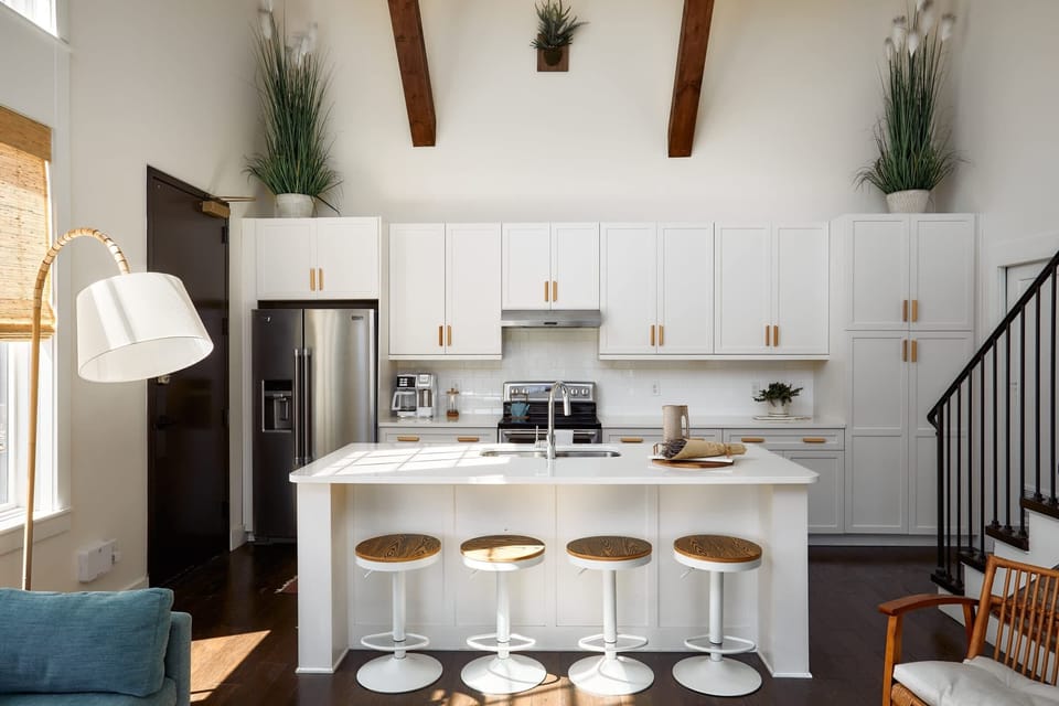 This penthouse makes entertaining your group a breeze!