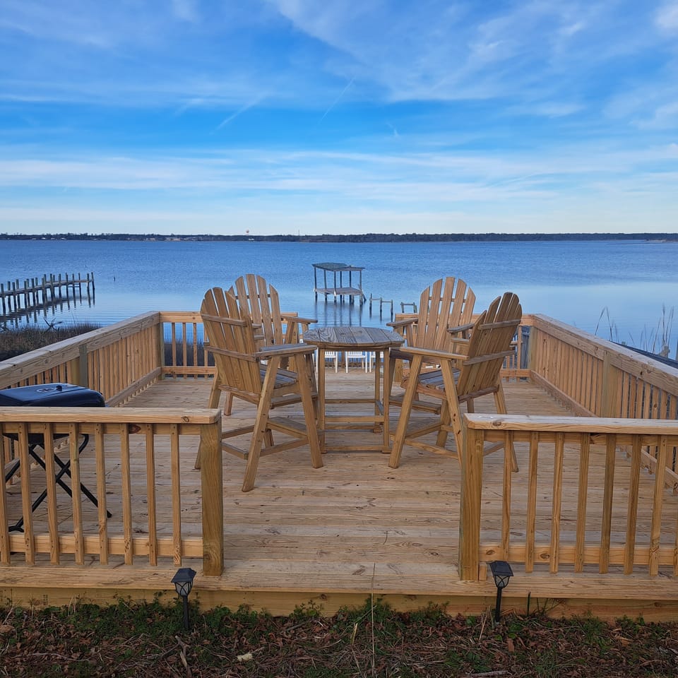 Upper Deck: Relax, gather& dine from one of the spacious decks on the sound!