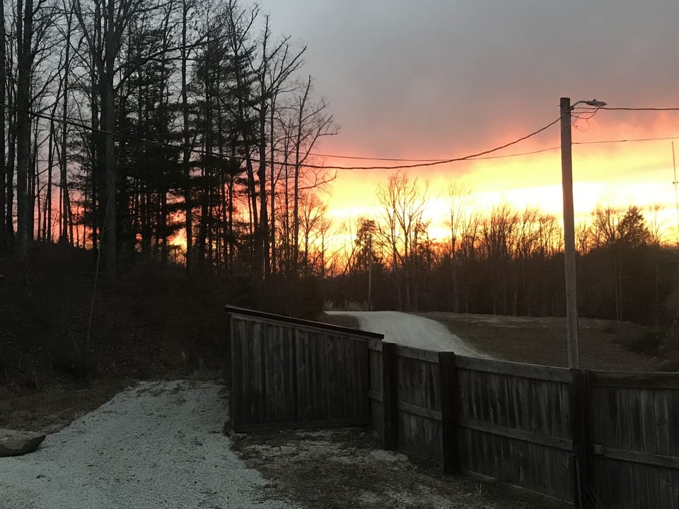Sunset view from 4