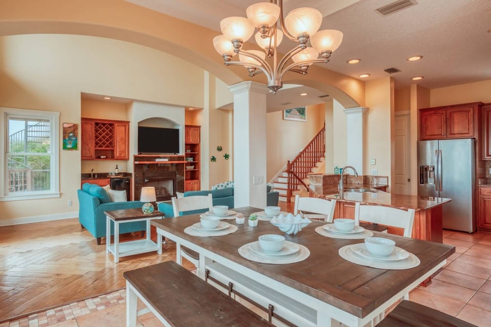 Feast and fellowship with this open concept home.
