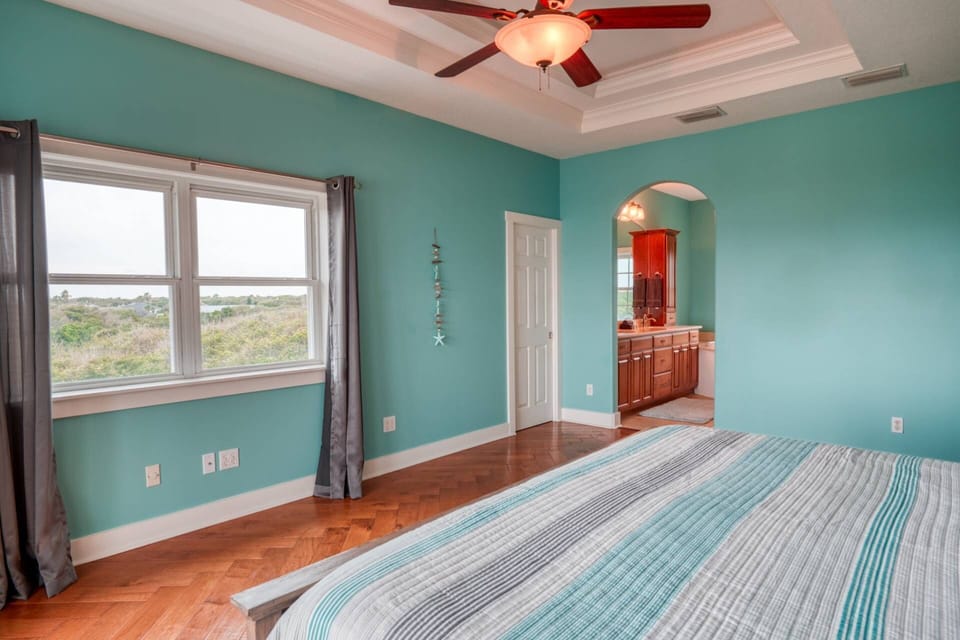 Beautiful views from the master bedroom.