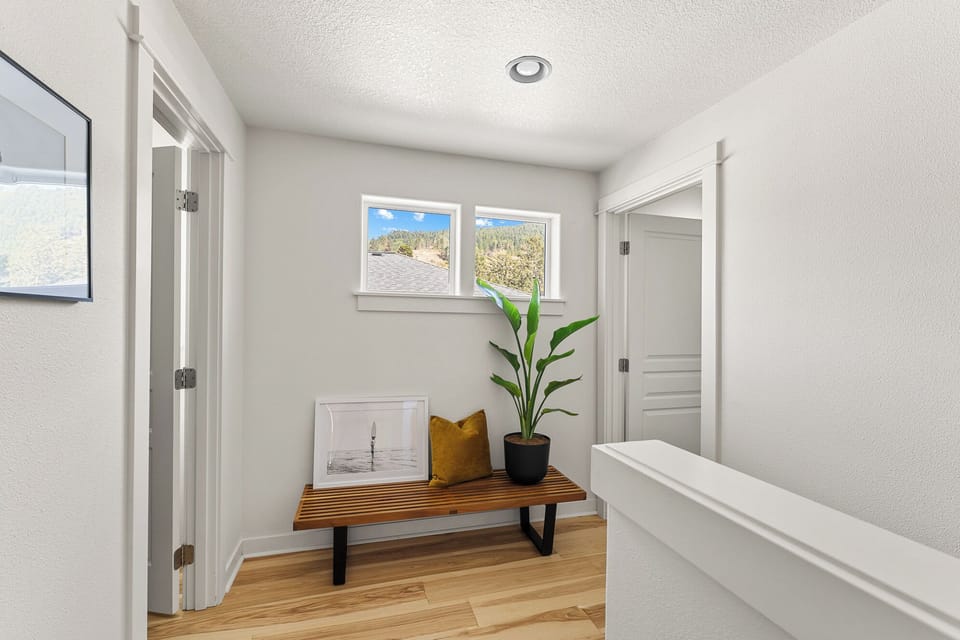 Enjoy our modern beach décor throughout the house, complemented by live plants.