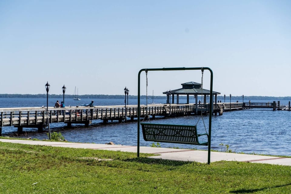 Relax along the riverfront