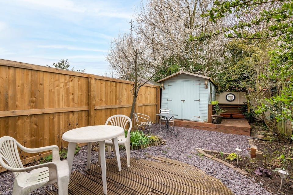 Private rear garden