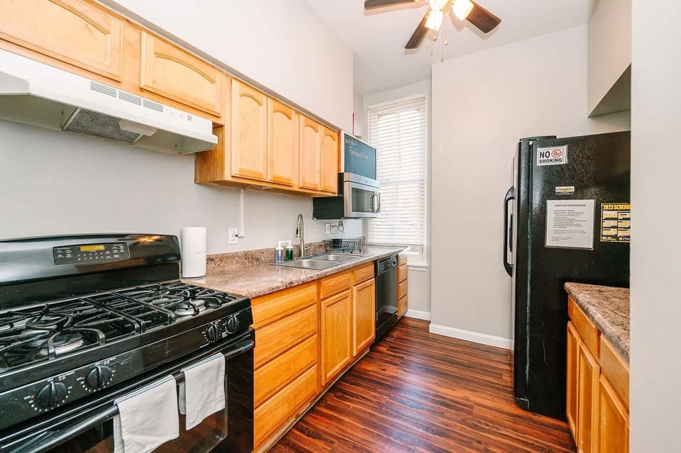 Fully stocked kitchen