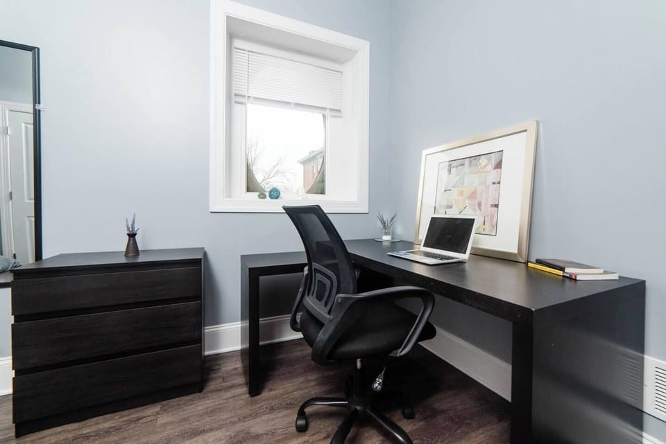 Working space in second bedroom