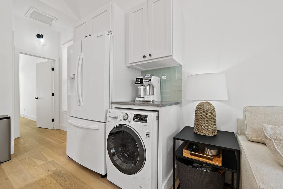 A combo washer/dryer is in the home available for guest use
