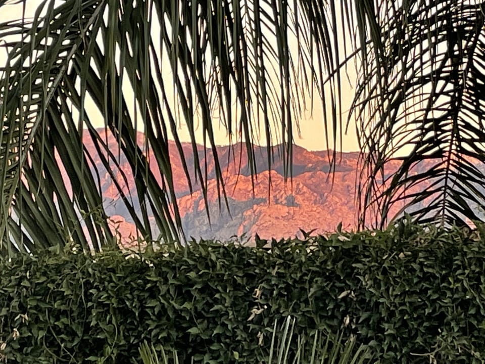 Sunset from patio 