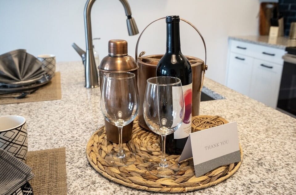 Complimentary wine for our guest 