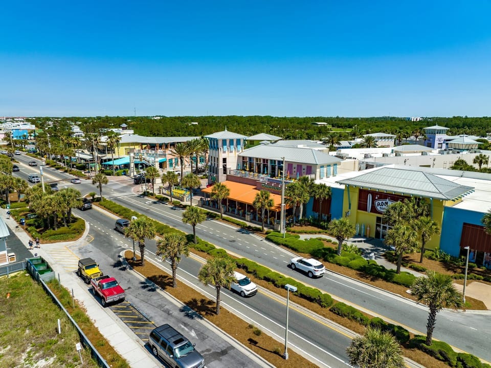 Pier Park, Panama City Beach's main shopping and dining destination, just a short walk from Calypso Resort.
