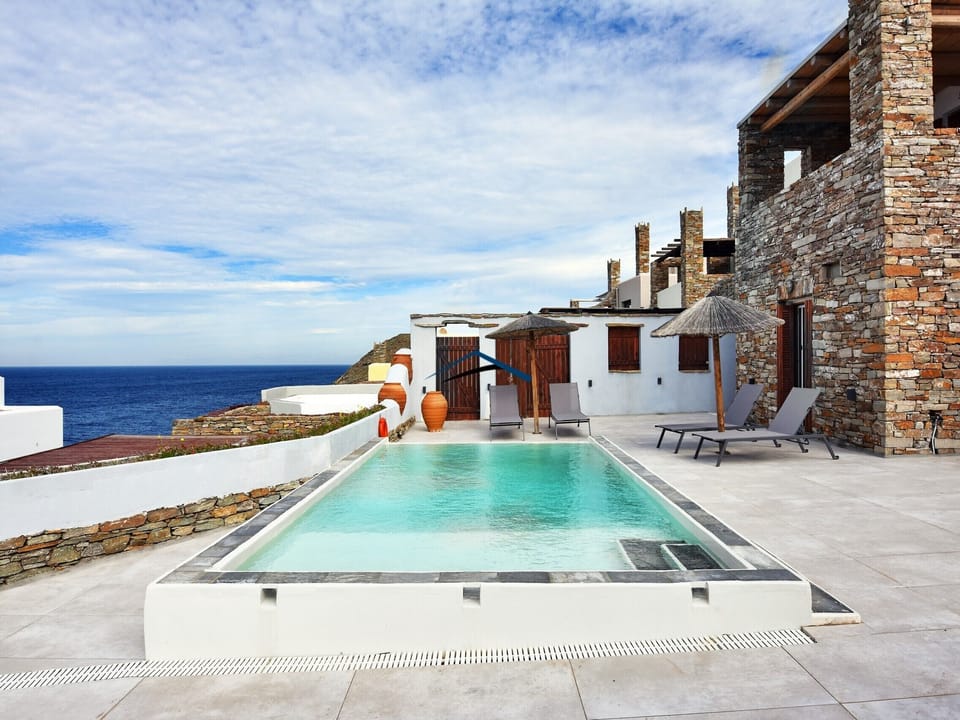 The pool and part of the terrace