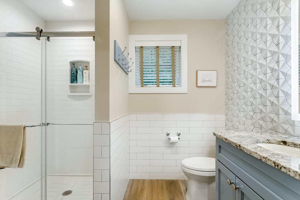 Mini Master Bathroom with shower