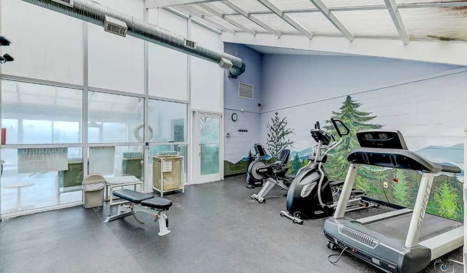 Grab a little solo cardio time in the community gym!